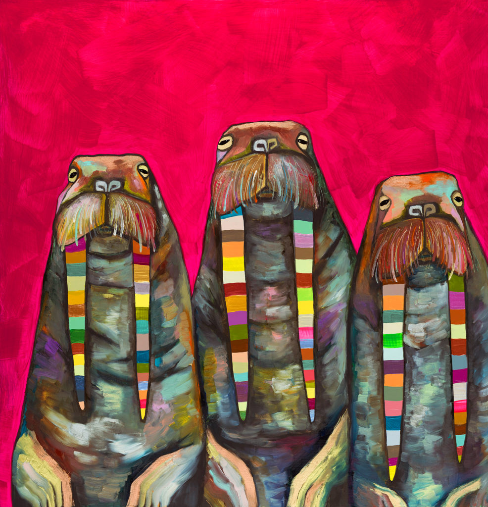 Walrus Trio - original artwork by Eli Halpin